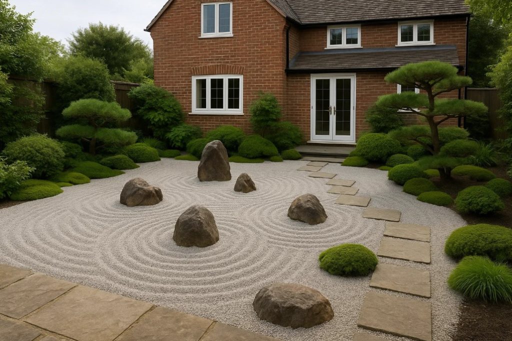 Japanese Zen gardens theme