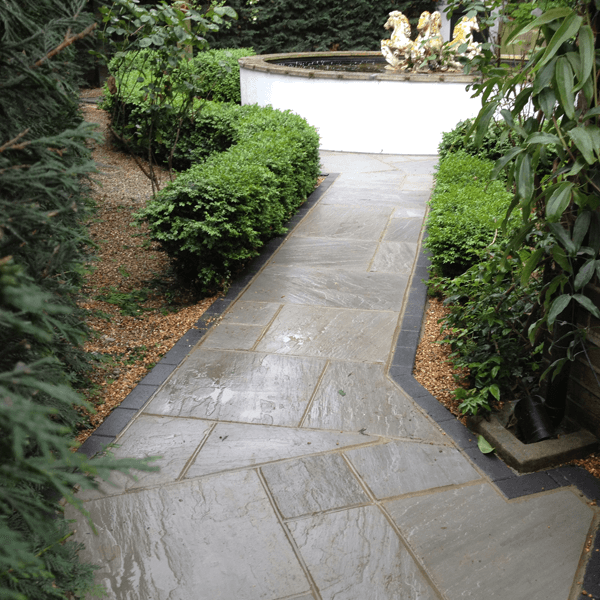 Natural sandstone paving for client in romford havering essex
